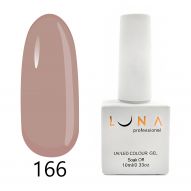 Luna 166 гель лак, розовато-коричневый, 10 мл