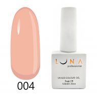 Luna 004 гель лак, персиковый, 10 мл