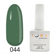 Luna 044 гель лак, зеленый, 10 мл