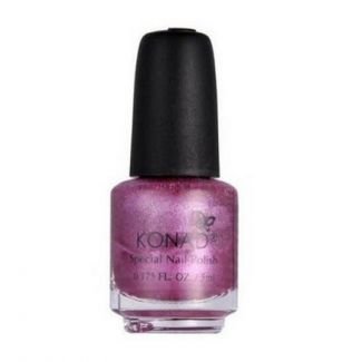 Лак для стемпинга Konad S41 Vivid Pink, розово-фиолетовый, перламутровый, 5 мл