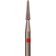 Фреза твердосплавная, конус, красная, d=1.8 мм, L=8.0 мм