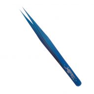 Пинцет для наращивания ресниц Jacks Beauty J-1024 A/ BL (J2) прямой, синий, 12 см