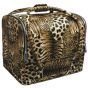 Сумка-чемодан для маникюра (леопардовая)
