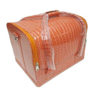 Сумка-чемодан для маникюра (оранжевая)