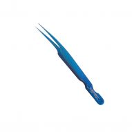 Пинцет для наращивания ресниц Jacks Beauty J-1023 A/ BL (J2) прямой, синий, 12 см