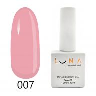 Luna 007 гель лак, розовый, 10 мл