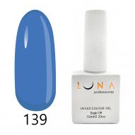Luna 139 гель лак, голубой, 10 мл