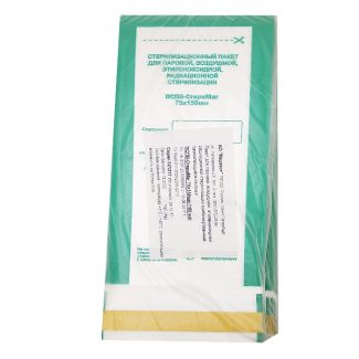 Пакеты для стерилизации Медтест, бумага-пленка, 75x150мм, 100 шт