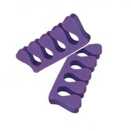 Разделители пальцев ног для педикюра (пара), пена, фиолетовые