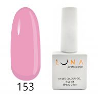 Luna 153 гель лак, розовый, 10 мл