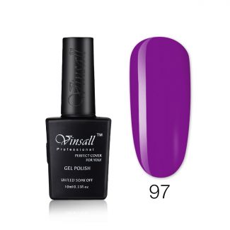 Vinsall гель лак цвет 097, фиолетово-сиреневый, 10 мл