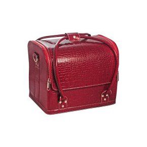 Сумка-чемодан для маникюра (бордовая)