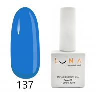 Luna 137 гель лак, голубой, 10 мл