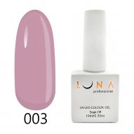 Luna 003 гель лак, темно-розовый, 10 мл