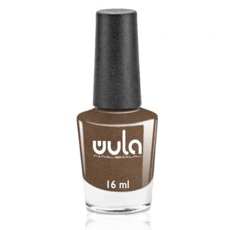 Wula nailsoul лак для ногтей гель-эффект тон 55, серо-коричневый искрящийся, 16 мл