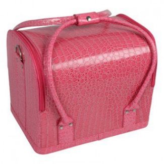 Сумка-чемодан для маникюра (розовая)