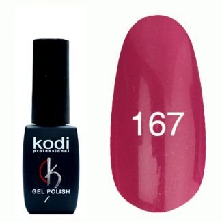 Kodi гель-лак 167, темно-розовый с перламутром, 8 мл