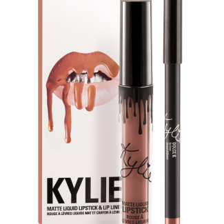 Набор жидкая губная матовая помада + карандаш для губ, KYLIE, цвет DOLCE K