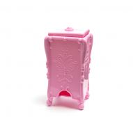 Пластиковый контейнер для безворсовых салфеток, розовый